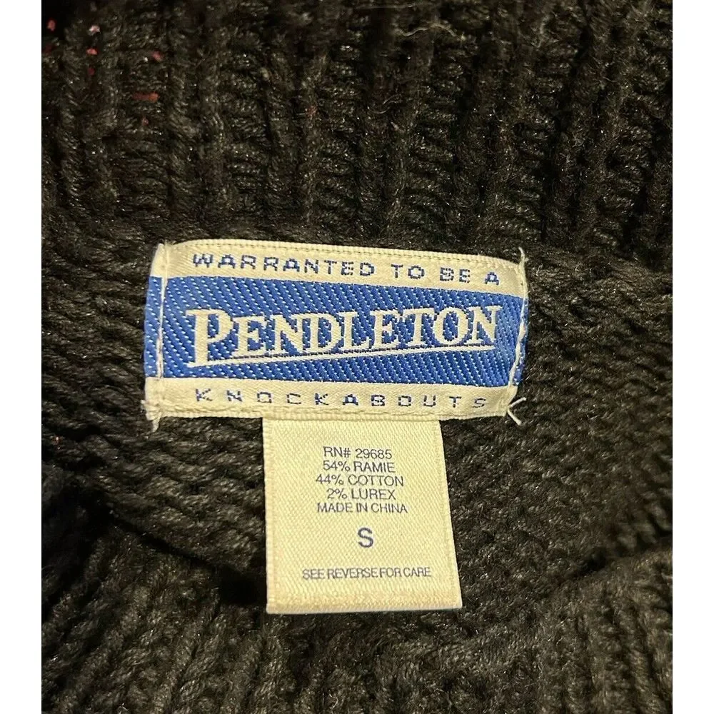 Warranted To Be A Pendleton‎ Ugly Christmas Bow Sweater Size Small